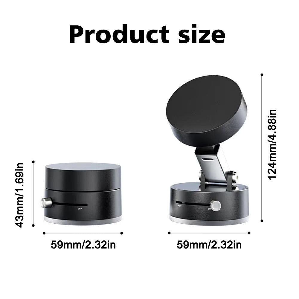 Mechanical vacuum magnetic mobile phone bracket