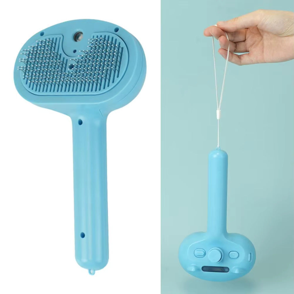 3-in-1 Dog and Cat Electric Steam Brush