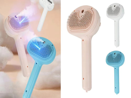 3-in-1 Dog and Cat Electric Steam Brush